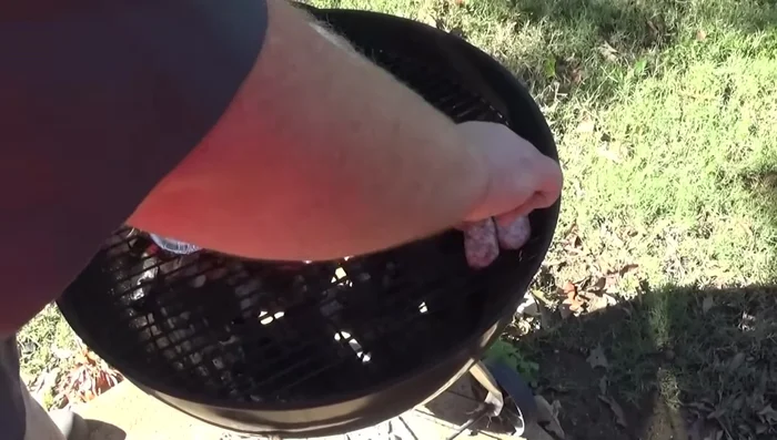 Cook sausages low and slow: Place sausages on the cool side of the grill, ensuring indirect heat. Cover and cook, checking every 10 minutes. Adjust vents as needed to maintain an even cook.