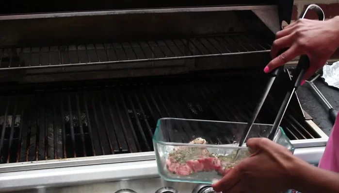 Grill the veal chops for approximately 6 minutes per side on medium heat.