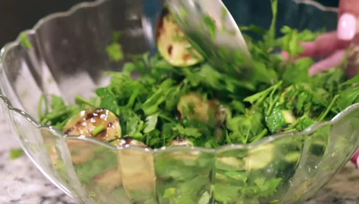 Mix everything well, ensuring the herbs are evenly distributed.