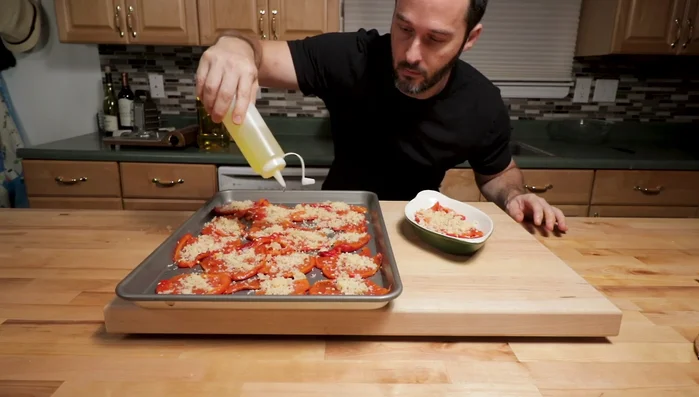 Drizzle with olive oil.