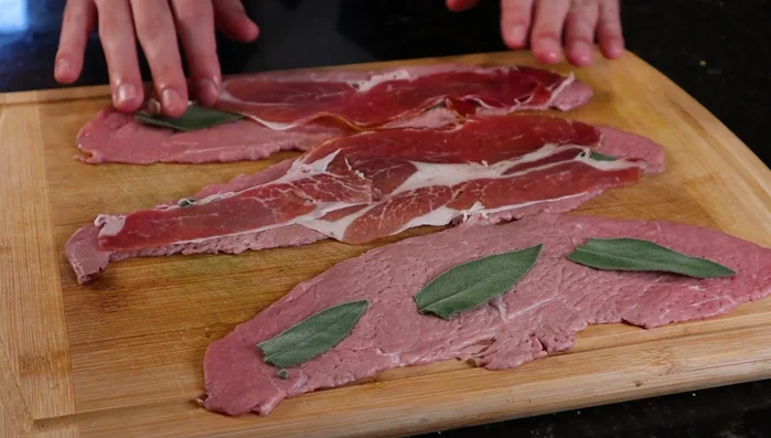 Top with prosciutto. (125)