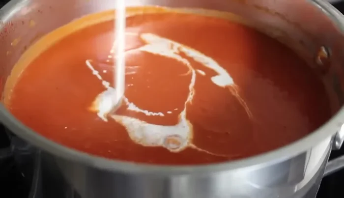Stir in heavy cream.