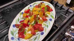 Heirloom Tomato Ricotta Salad Recipe - Easy Summer Dish