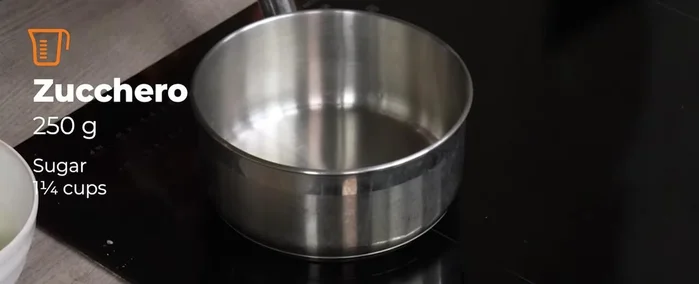 For the Italian Meringue, repeat steps 1 & 2, heating the sugar-water mixture to 115°C.