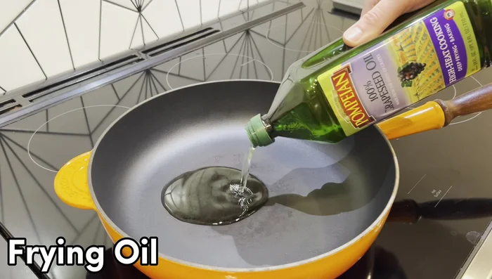 Heat about ½ inch of high-smoke point oil (grape seed, canola, or vegetable) in a large skillet to 350°F (175°C).