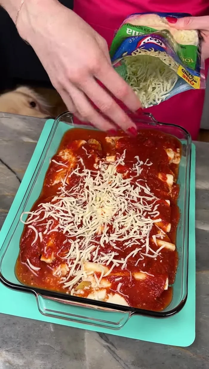 Top with mozzarella cheese.