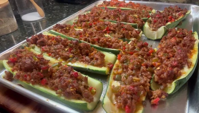 Remove from the oven, add more marinara sauce and mozzarella cheese on top, and return to the oven until the cheese is melted and bubbly.