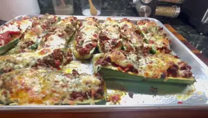 Delicious Italian Zucchini Boats Recipe - Easy Vegan Option