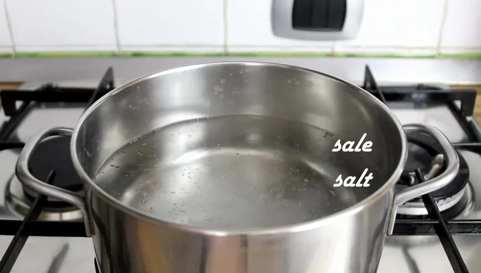 Cook the pasta: Boil salted water, add pasta and cook al dente.