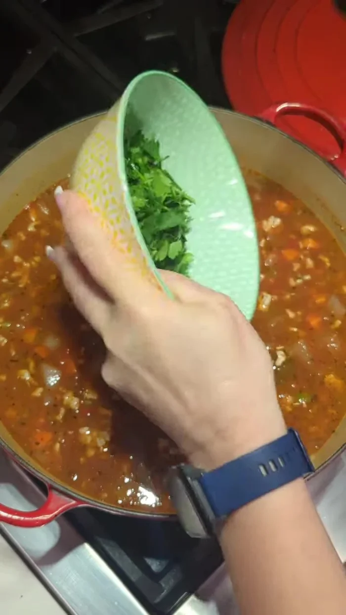 Stir in chopped parsley.