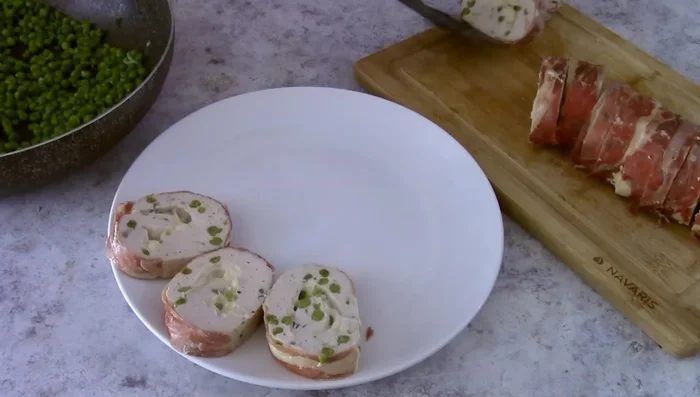 Serve with the remaining peas.