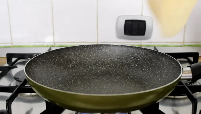 Cook each circle in a hot non-stick pan for a few minutes per side, until puffed.