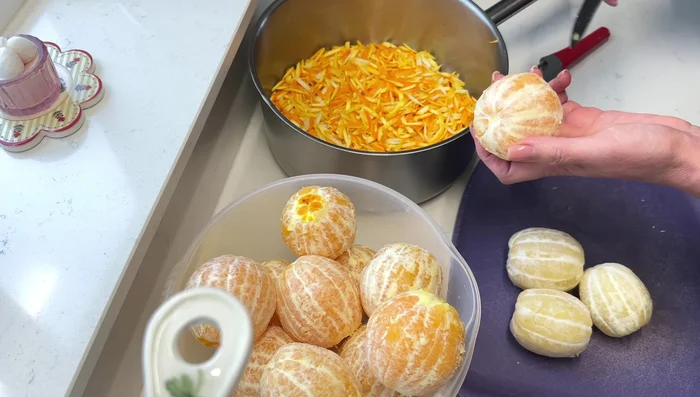 Wash oranges and lemons thoroughly. Soak them in a soda solution for 4 hours (246.079).