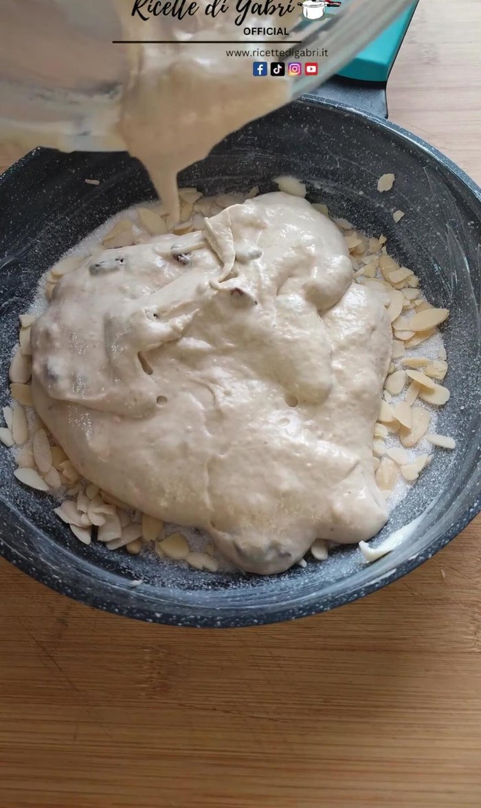 Pour the batter into a cold pan.
