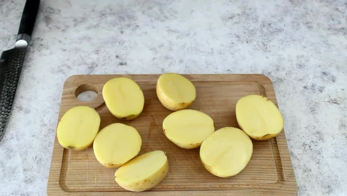 Cook the potatoes in an air fryer at 200°C on the Air Fry program for 15 minutes, or bake in the oven until tender.