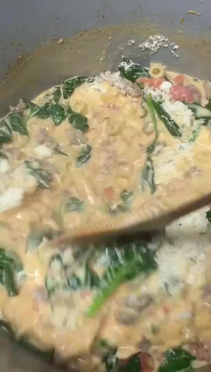 Stir in Parmesan cheese.