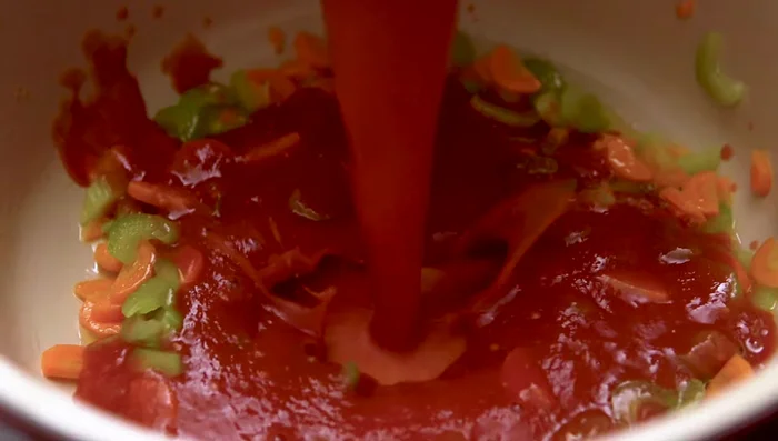 Bring the mixture to a gentle boil.