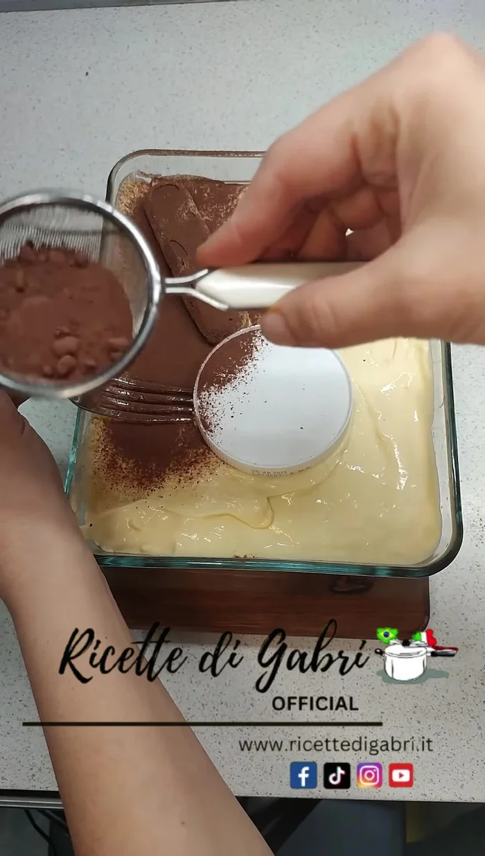 Sprinkle with bitter cocoa powder.