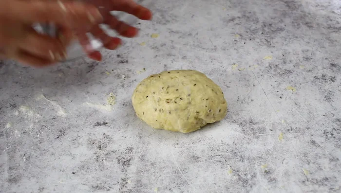 Let the dough rest for about half an hour, covered.