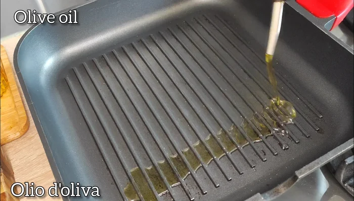 Grill the zucchini slices.