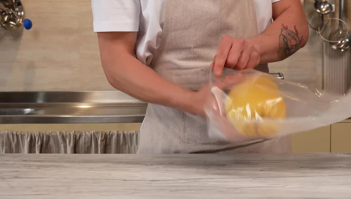 Optionally, use a vacuum chamber to compress both doughs to speed up the resting process.