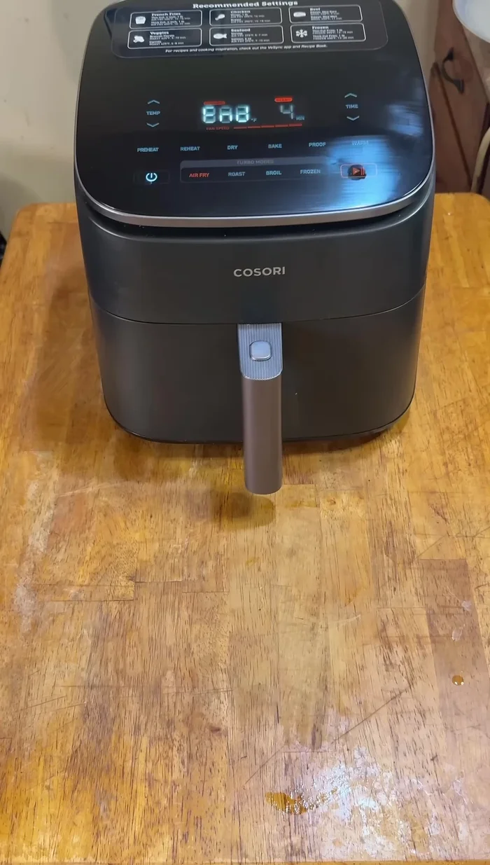 Reheat potato cakes and cheese sticks in the air fryer for a crispy texture.