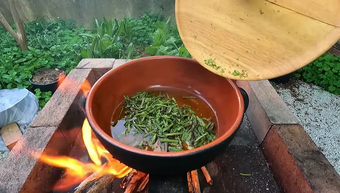 Cook until asparagus is tender.