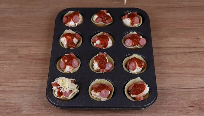 Top with grated mozzarella cheese to taste.