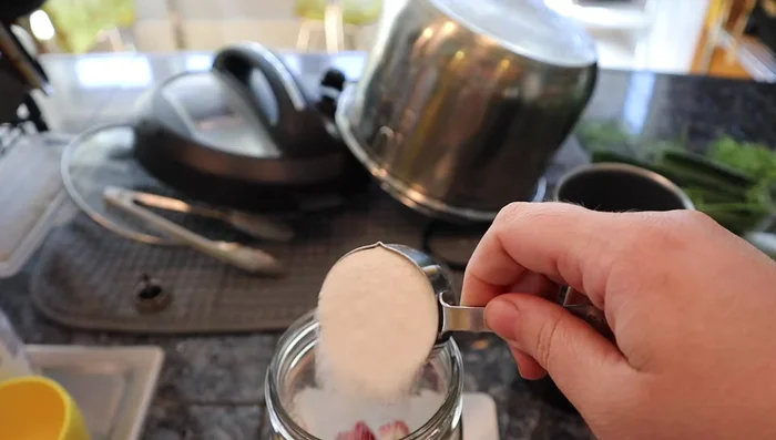 Make Strawberry Rhubarb Syrup (see detailed instructions below)