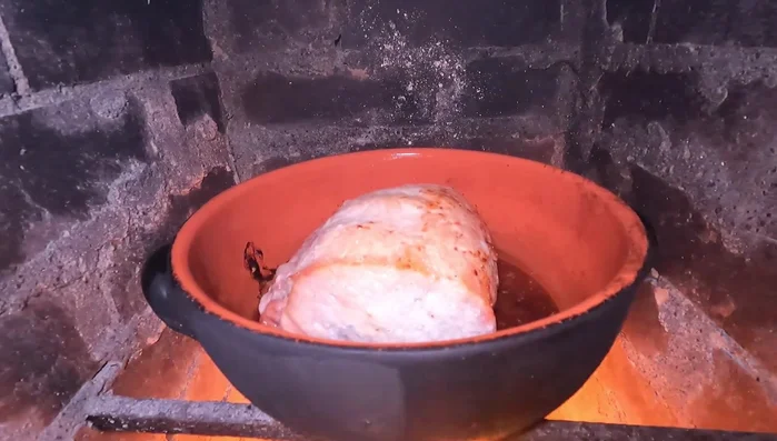 Serve the roasted pork loin with the prepared mustard sauce.