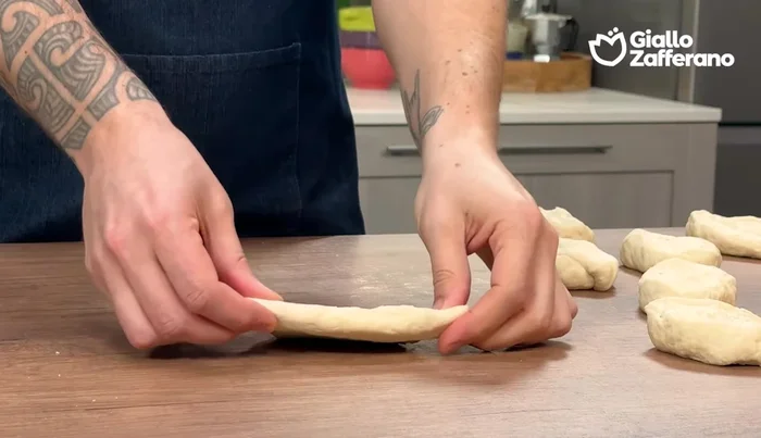Shape each dough piece into a ball.