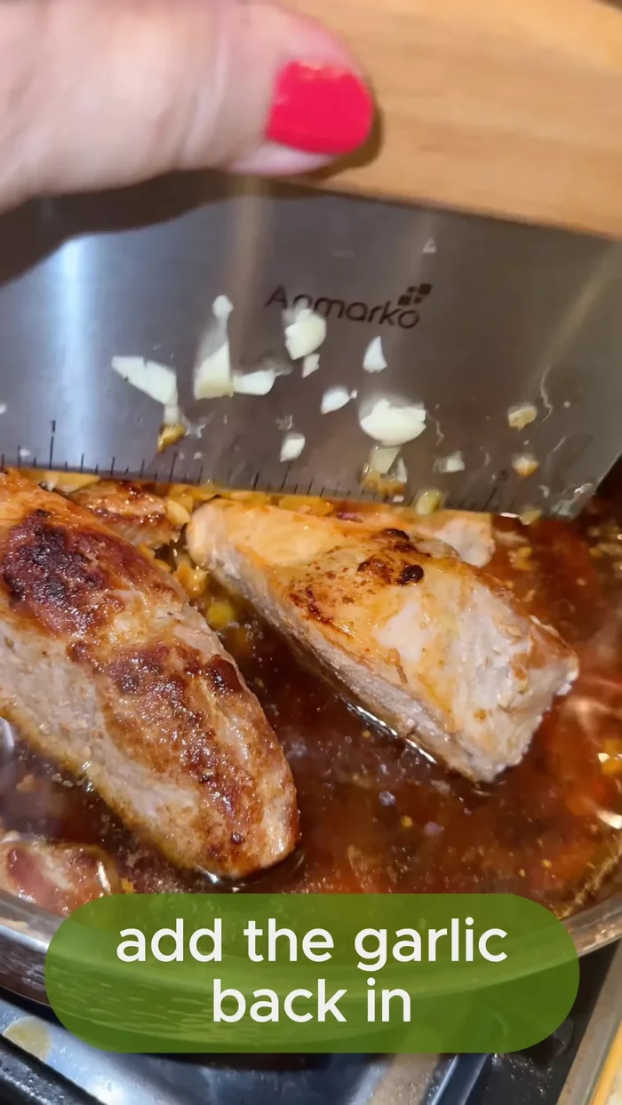 Return the garlic to the pan. Add 1/4 cup of rosemary, salt, and pepper.