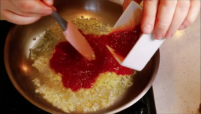 Add 1/2 cup of diced tomatoes (for one serving).