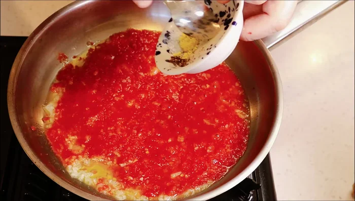 Season with salt and pepper. Add a little chicken stock for extra flavor.