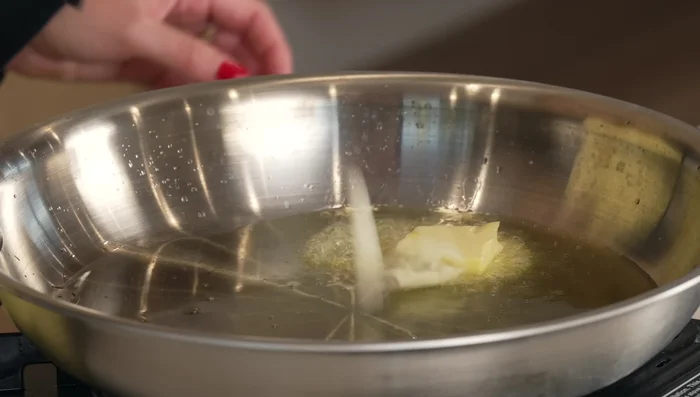 Cook the chicken until browned on both sides. Set aside.