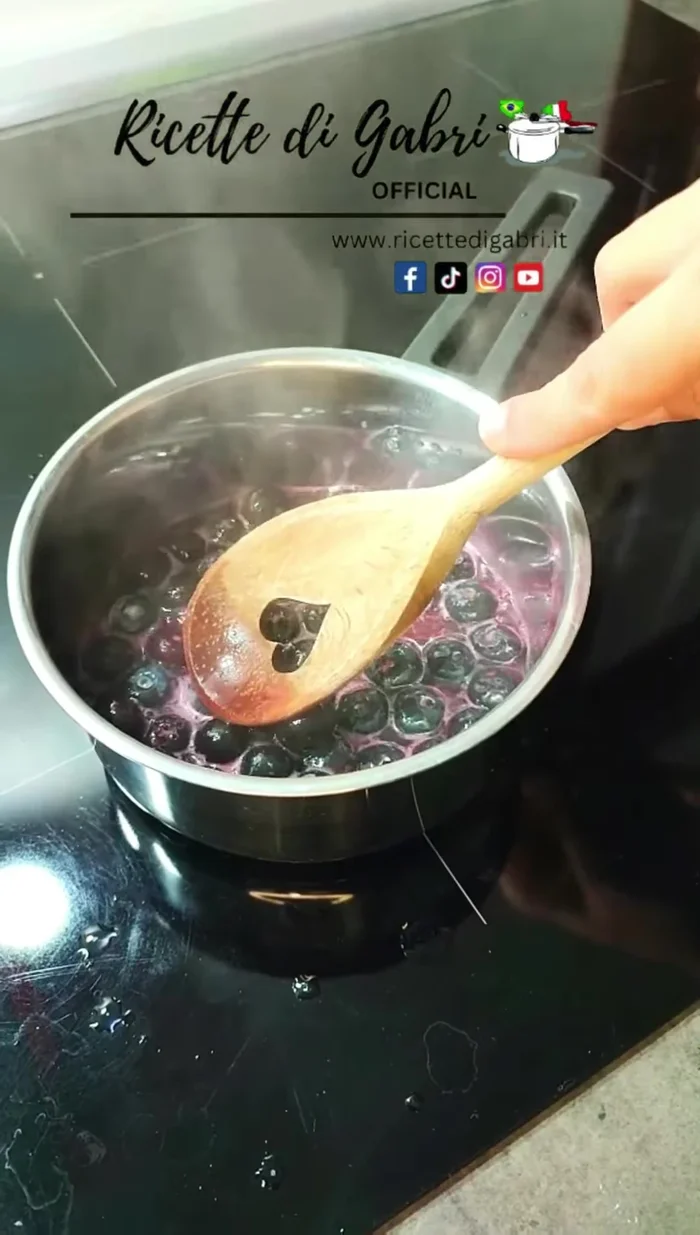 Crush some blueberries.
