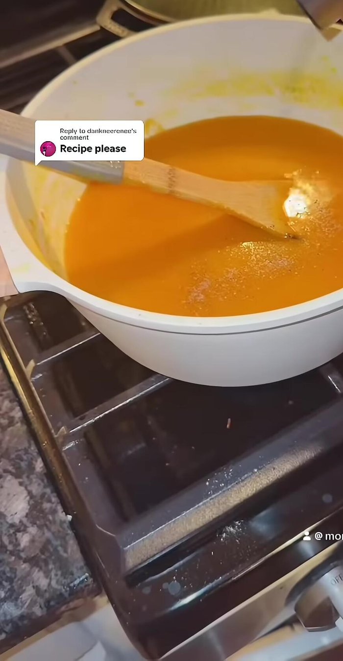 Juice half a lemon into the broth.