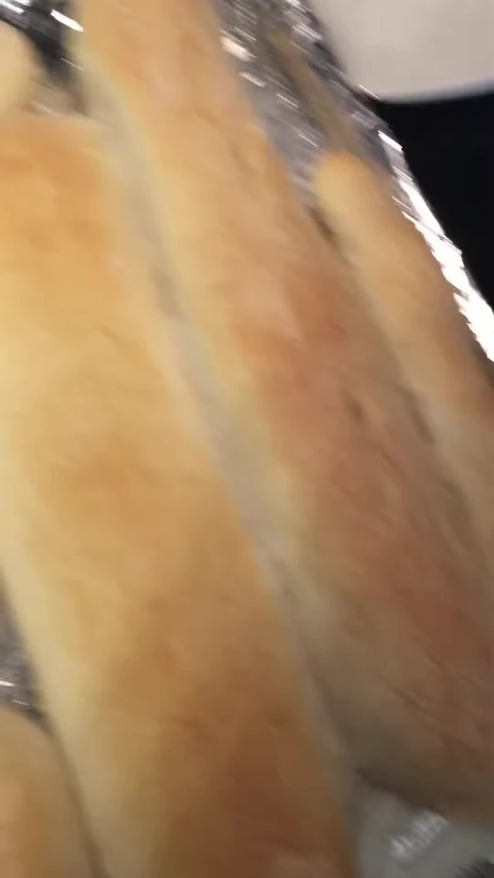 Remove bread from oven and let it cool slightly.