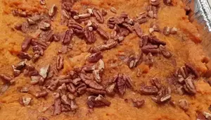 Easy Sweet Potato Casserole Recipe with Pecans