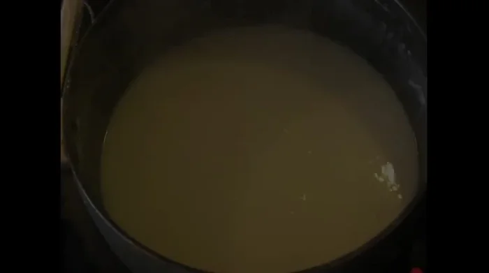 Bring to a simmer, then stir in the polenta.