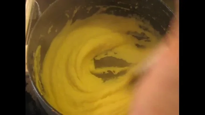 Let it steam for about a minute, then turn off the heat. Let it cool slightly before transferring to a dish.