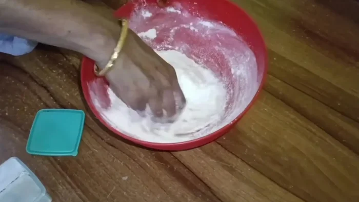 Knead the dough for about 15 minutes until smooth and elastic. Add 5g salt and knead until incorporated.
