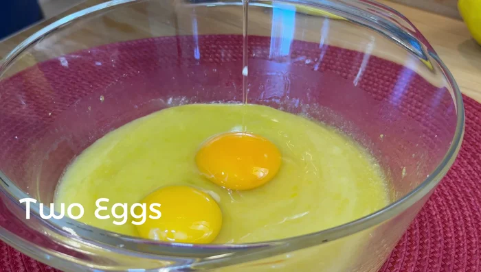 Crack in eggs one at a time, mixing until a silky batter forms.