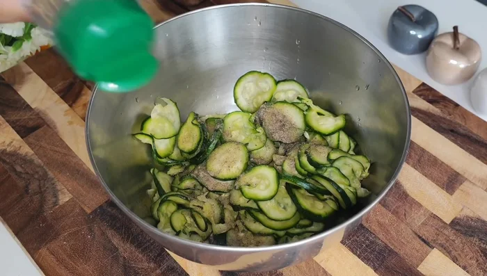 Add finishing touches or seasoning. (Details missing from transcript)