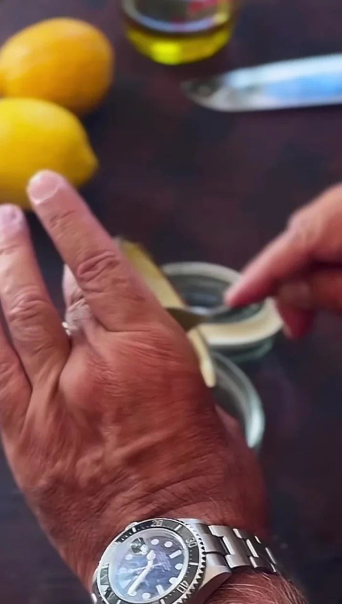 Add 1/2 cup of extra virgin Italian olive oil to the jar.