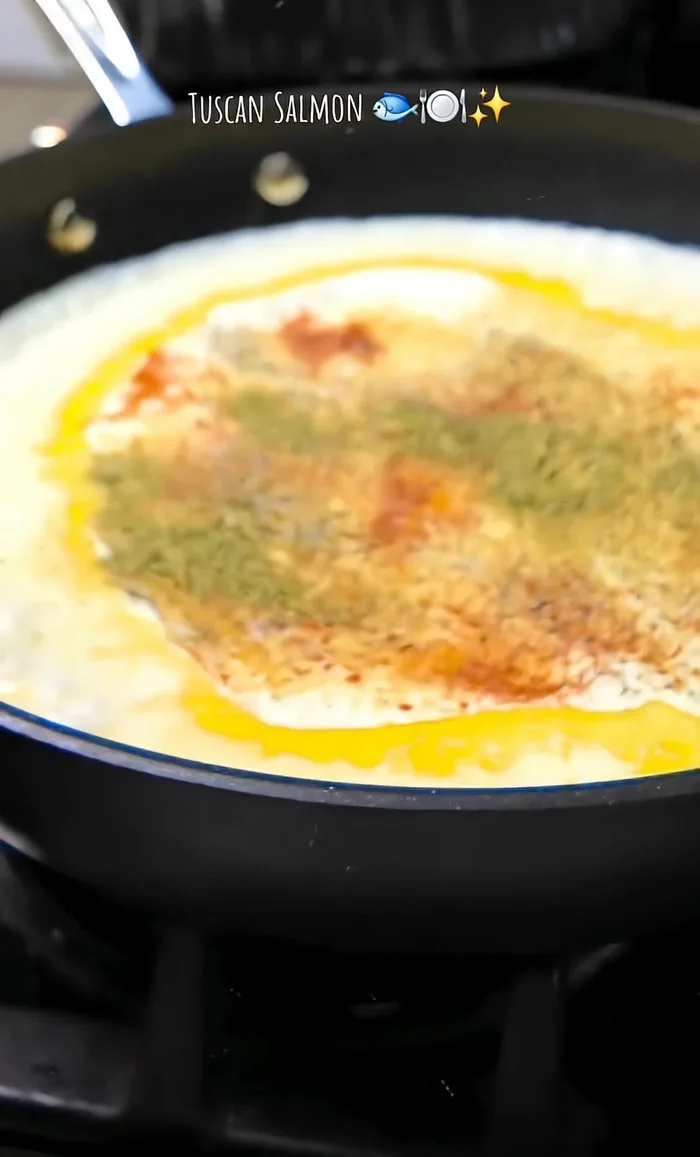 Simmer the cream sauce until thickened (about 10 minutes).