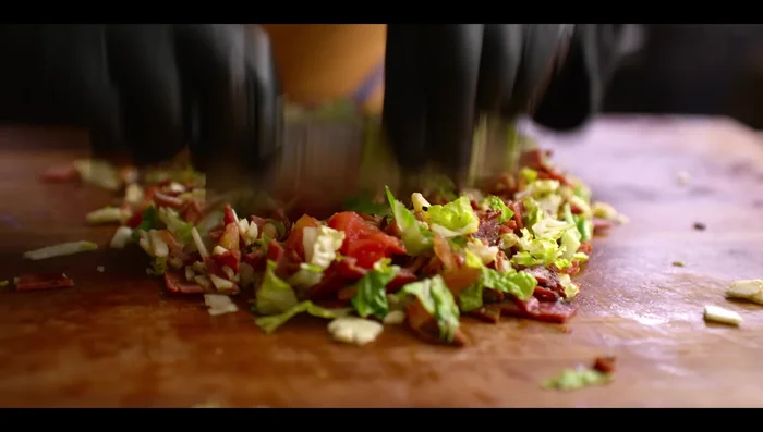 Add mayonnaise, balsamic vinegar, and Italian seasoning to the mixture. Mix well. (123.32)