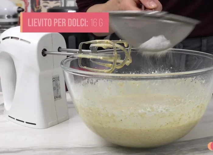 Add 16g of baking powder to the dry ingredients.