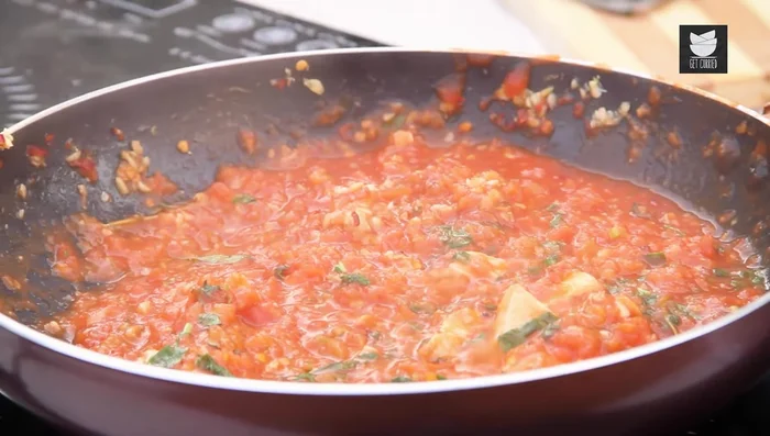Cook pasta until al dente. Add a little water to keep the pasta moist.
