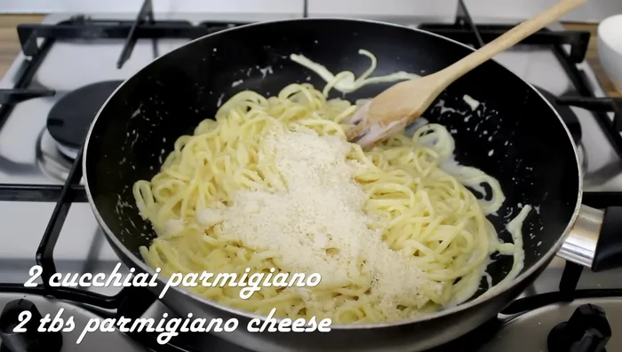 Add 2 tablespoons of parmesan cheese.